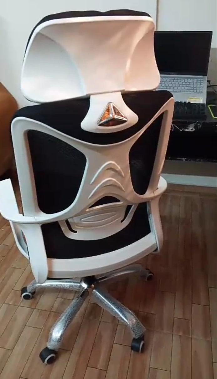 Ergonomic Mesh Office Chair, Executive Computer and Laptop use chair , Meshback chair with height adjustment and movement quality, Imported Study and gaming use chair,  Mesh Office Chair with Lumbar Support & Head Cushion