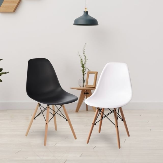 Versatile Modern Chair for Restaurant, Dining Room or Workspace ,  Sleek Multicolors Dining table use Chair with metal Wood Frame and strong unbreakable polyvinyl elastic seat, Sleek good quality Chair for Trendy Home and Hall  Interiors
