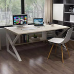 Multicolor Stylish K-Shape Computer Desk , Multipurpose Home Office, Study and Gaming Table, Workstation and Bank tables, MDF High finishing Patex wood and Metal frame powder coated material