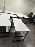 Modern H-DESIGN MDF wood and METAL Tables for office, computer desk, laptop and PC desk,  Software houses, Telecommunication companies
