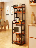 Multipurpose kitchen 5 shelving HEAVY-DUTY kitchen rack , Microwave and oven stand RACK ,Rice cooker storage rack, Kitchen dishes storage rack