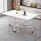 Modern Marble-Finish Wood Folding Dining Table, Foldable kitchen table for daily use, Dining table for homes, restaurants and office ,stylish dining table for small dining area, dining table for studio apartment
