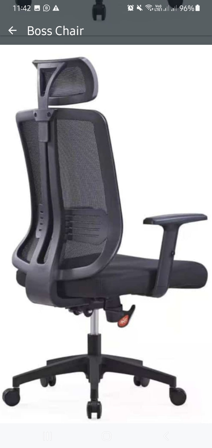 Imported Executive high density foam Office use chair, boss use chair, Desktop table use chair, computer and study purpose chair,  adjustable, reclining, tilt lock and lumbar support chair