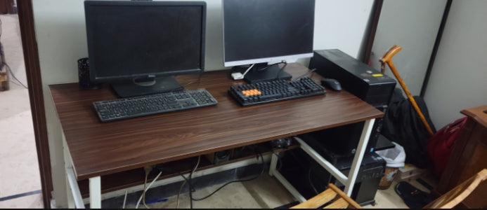 Modern H-DESIGN MDF wood and METAL Tables for office, computer desk, laptop and PC desk,  Software houses, Telecommunication companies