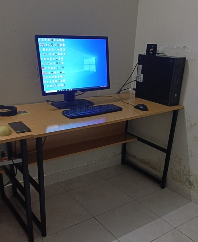 Modern H-DESIGN MDF wood and METAL Tables for office, computer desk, laptop and PC desk,  Software houses, Telecommunication companies