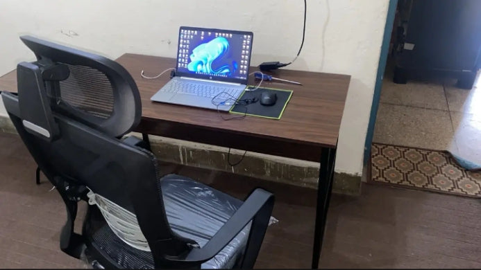 Modern H-DESIGN MDF wood and METAL Tables for office, computer desk, laptop and PC desk,  Software houses, Telecommunication companies