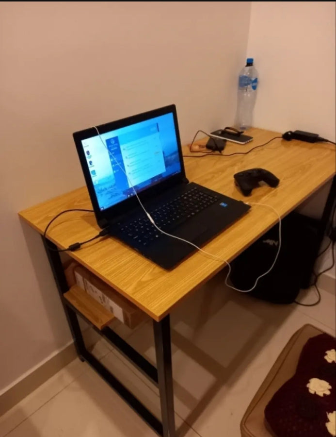 Modern H-DESIGN MDF wood and METAL Tables for office, computer desk, laptop and PC desk,  Software houses, Telecommunication companies