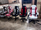 Premium High Back Executive Gaming Chair , Ergonomic Office Chair with Headrest & Lumbar Support , Padded Armrests, Rolling Computer Chair