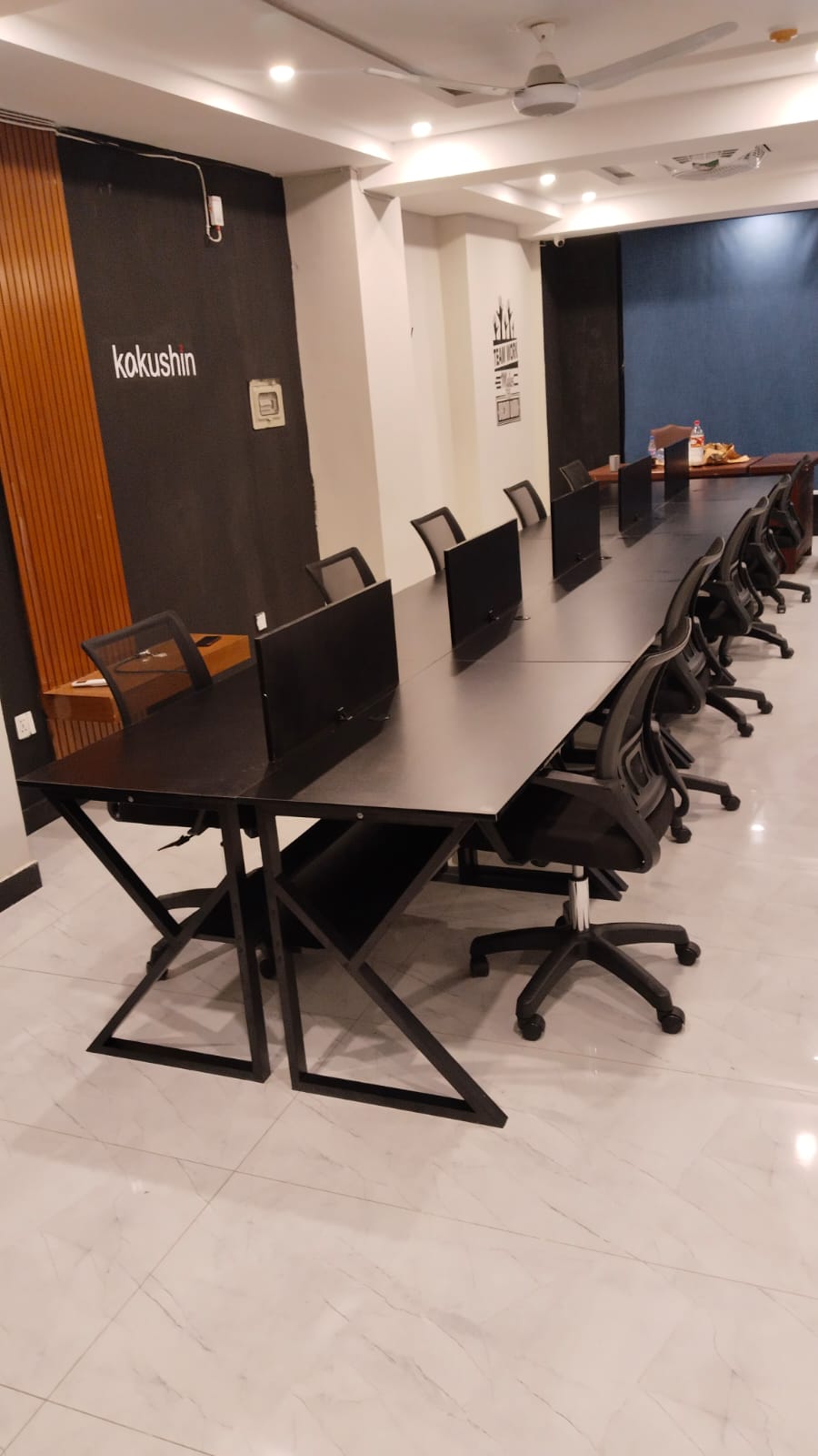 Multicolor Stylish K-Shape Computer Desk , Multipurpose Home Office, Study and Gaming Table, Workstation and Bank tables, MDF wood and Metal frame powder coated material