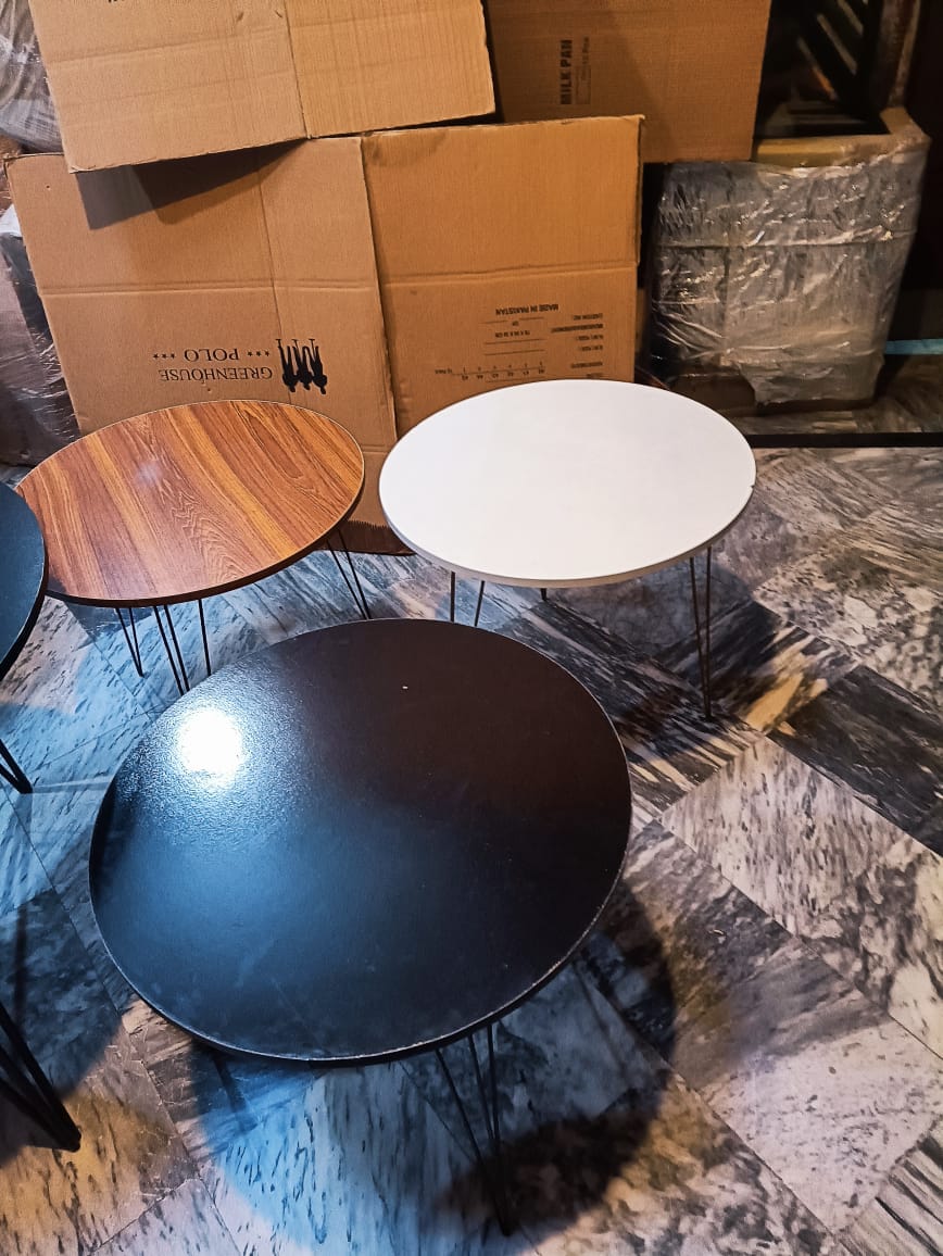 Modern Round Coffee Table, Luxury Style , guest serving drinks table, small eating table, small 2-4 person table, living room table, office use  table, small cafe table, Coffee table for home, 2 FT DIAMETER  rounded with 22 inch height,