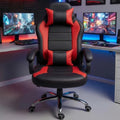 Premium High Back Executive Gaming Chair , Ergonomic Office Chair with Headrest & Lumbar Support , Padded Armrests, Rolling Computer Chair
