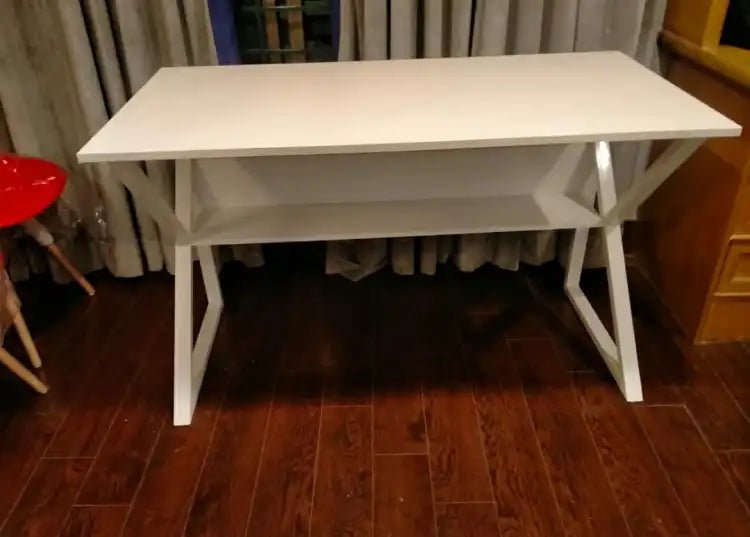 Multicolor Stylish K-Shape Computer Desk , Multipurpose Home Office, Study and Gaming Table, Workstation and Bank tables, MDF wood and Metal frame powder coated material