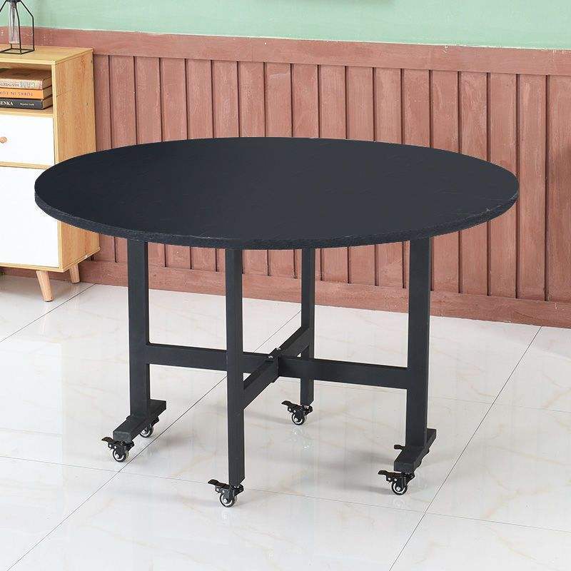 Multicolour Foldable Dining  Table with Rolling Wheels –family meal table, home kitchen table ,casual dining setup, quick meal table  tea & coffee table ,round  breakfast corner table